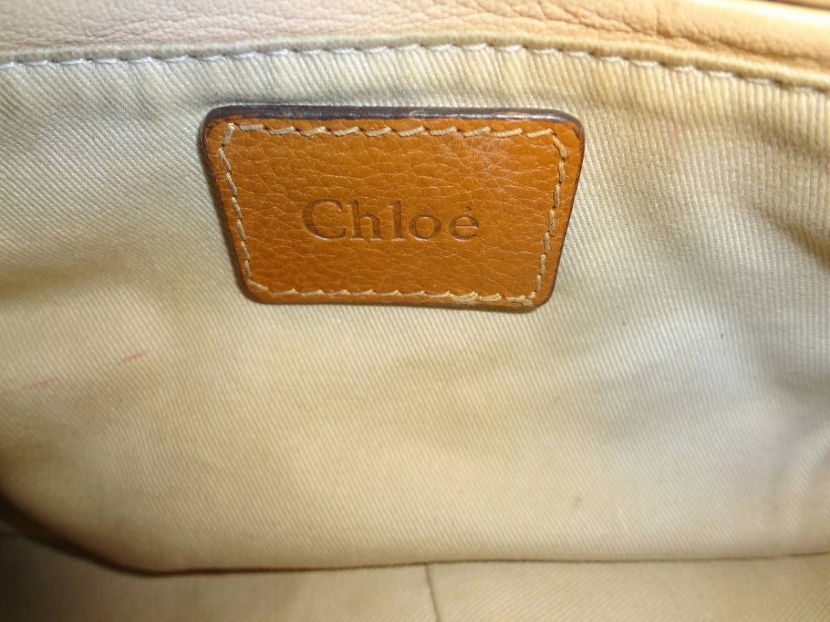 人気 格安】 Chloe クロエ パラティ レザー ゴールド金具 2WAY 