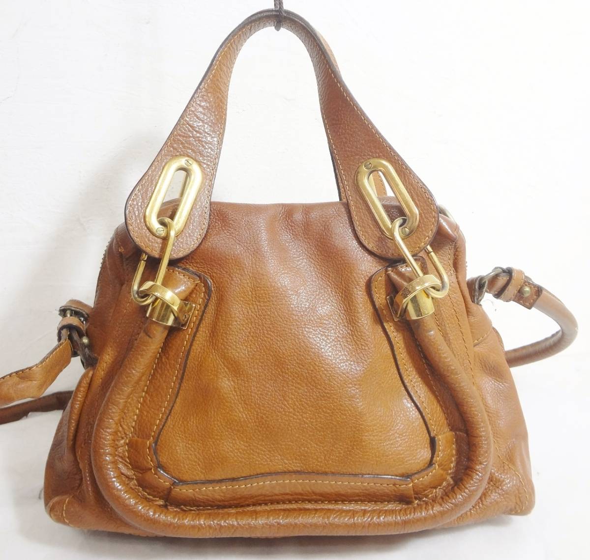 人気 格安】 Chloe クロエ パラティ レザー ゴールド金具 2WAY 