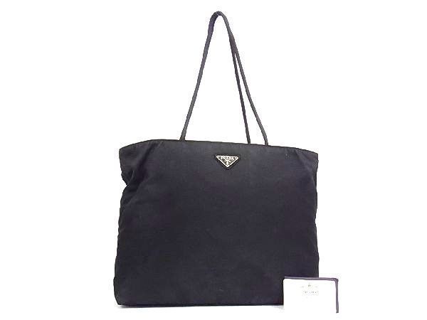 1円 PRADA プラダ テスートナイロン シルバー金具 トートバッグ