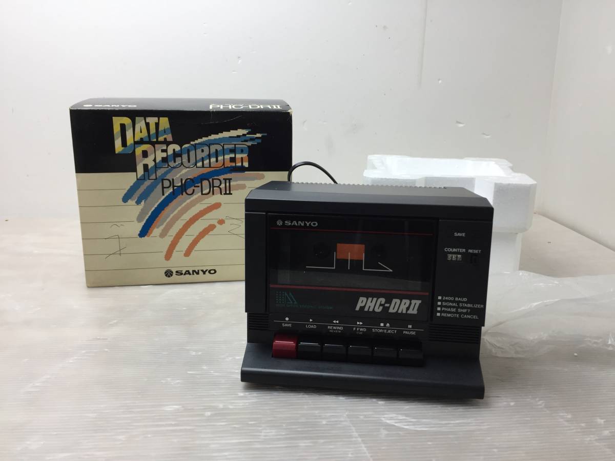 ☆SANYO サンヨー☆PHC-DR2 カセットデータレコーダー 当時物 箱付き