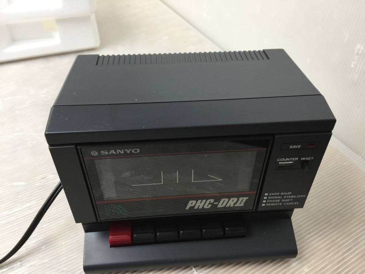 【動作保証】SANYO PHC-DR2 ☆SANYO サンヨー☆PHC-DR2 カセットデータレコーダー 当時物 箱付き