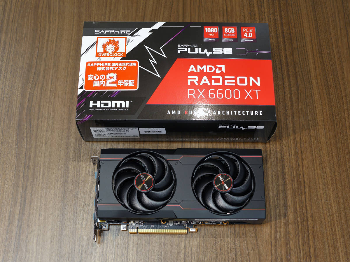 SAPPHIRE】 AMD Radeon RX6600XT グラフィックボード（SAP 