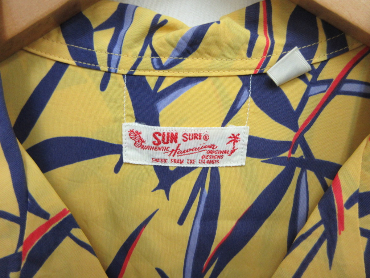 ◇1000円～未使用 展示品 サンサーフ SUN SURF PEACOCK アロハシャツ 