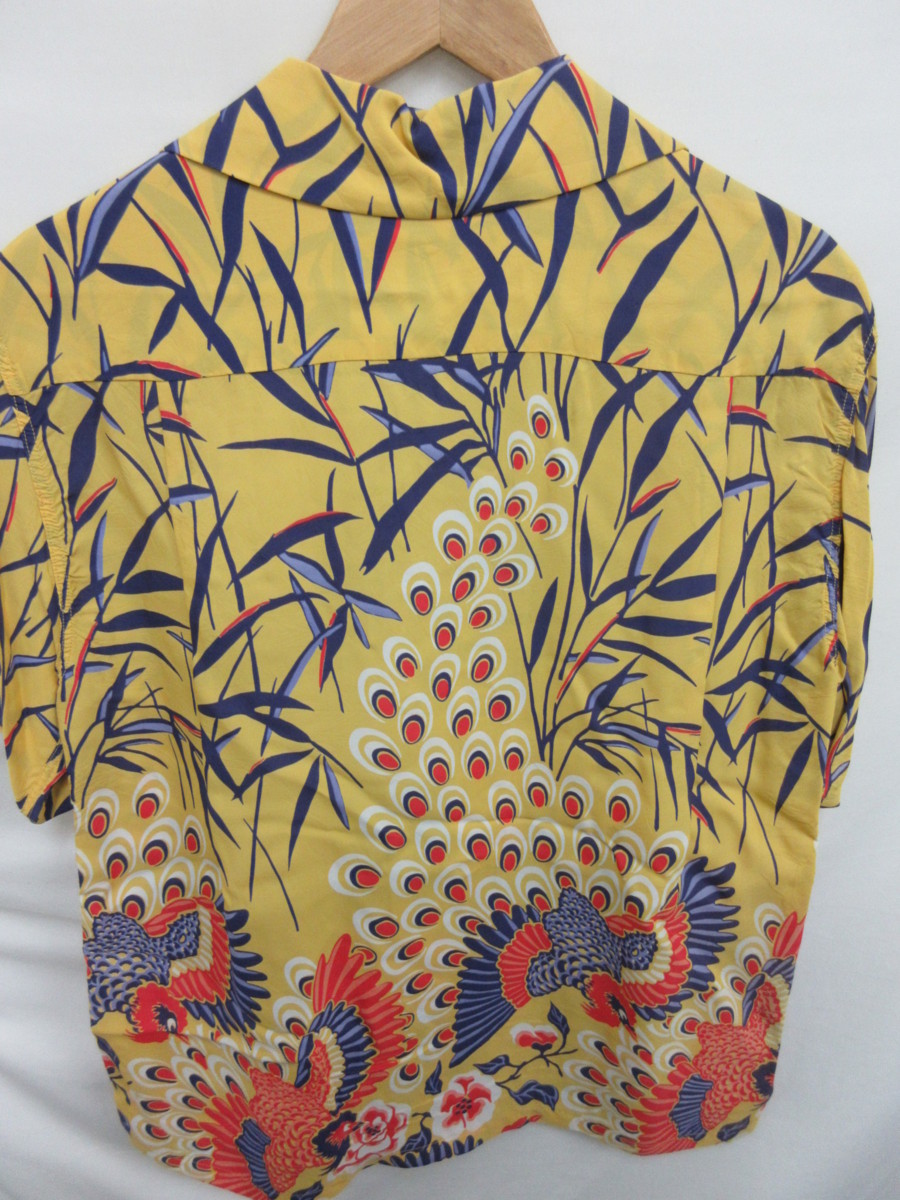 ◇1000円～未使用 展示品 サンサーフ SUN SURF PEACOCK アロハシャツ 