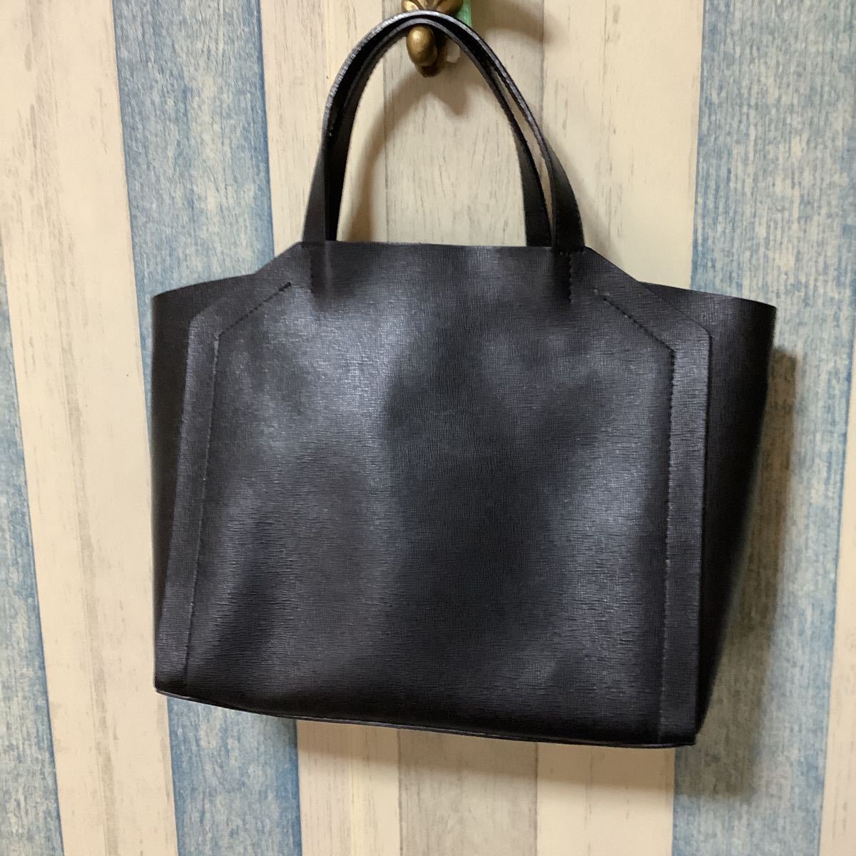 FURLA フルラ レザートートバッグ ブラック 冠婚葬祭 入学式 卒業式 