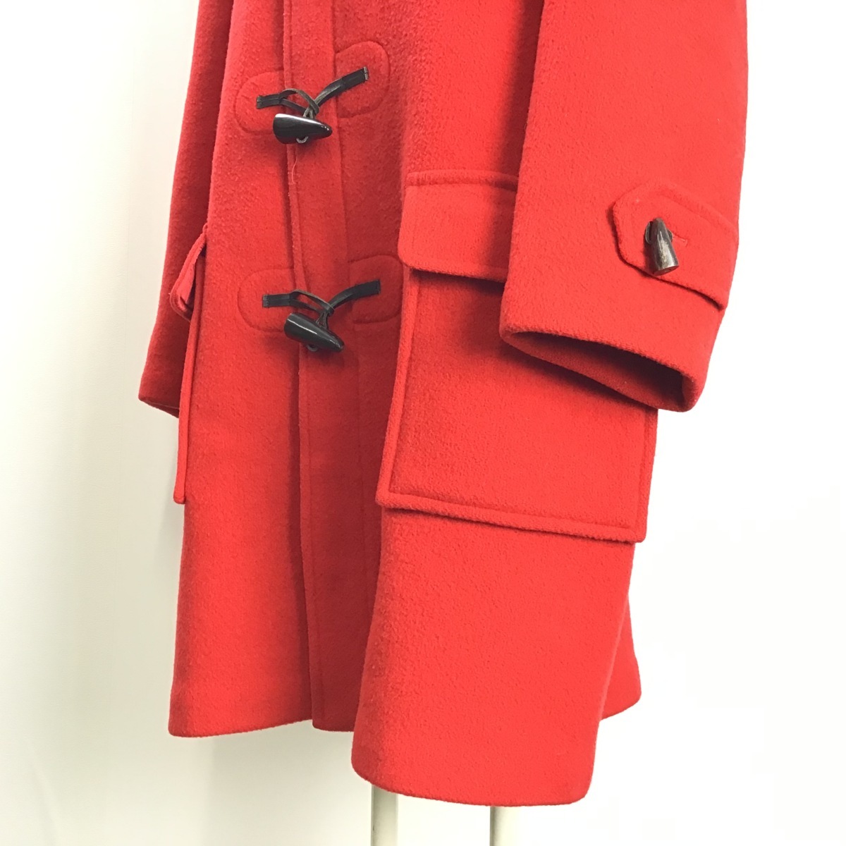 BURBERRY'S バーバリーズ 赤 ダッフルコート メンズ ☆美品☆【同梱