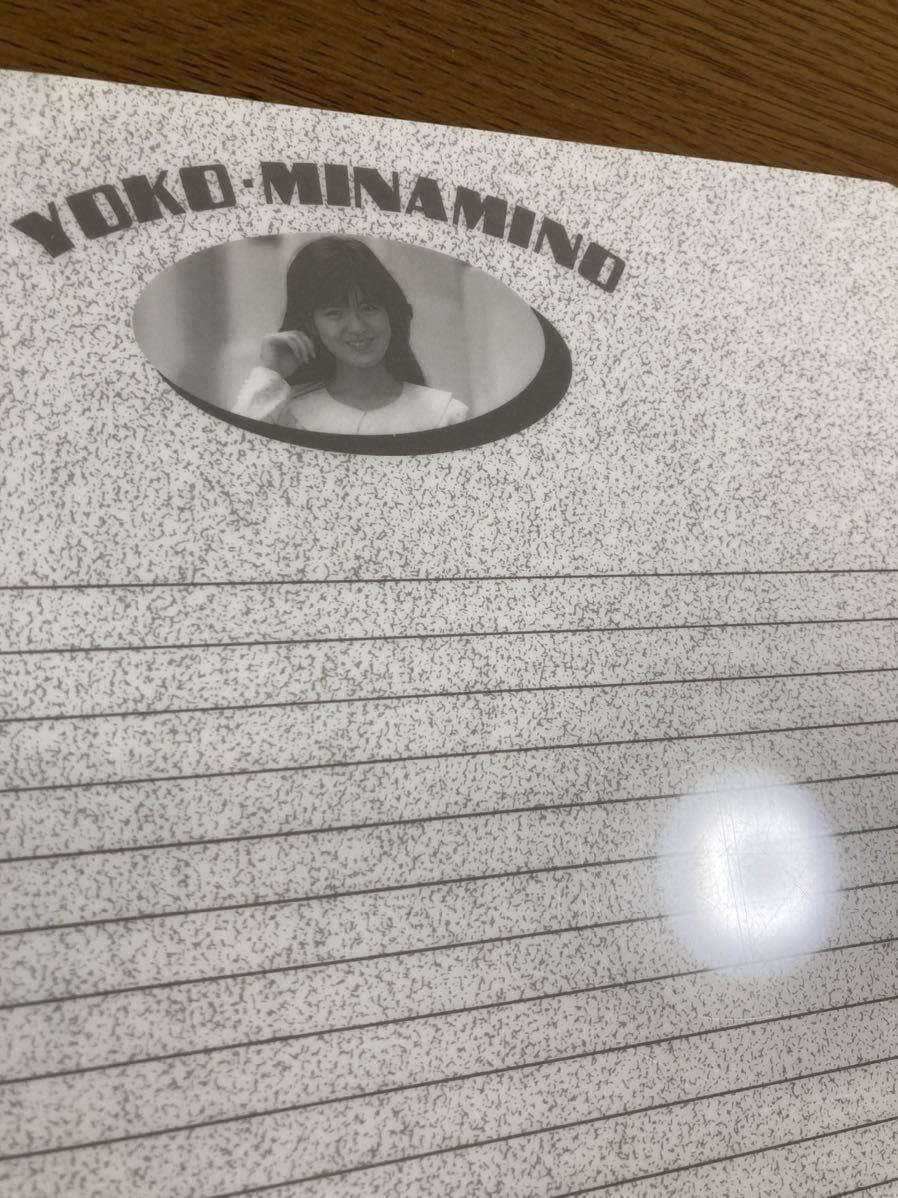 未使用 南野陽子 下敷き 昭和 レトロ 当時物 アイドル ナンノ NANNO