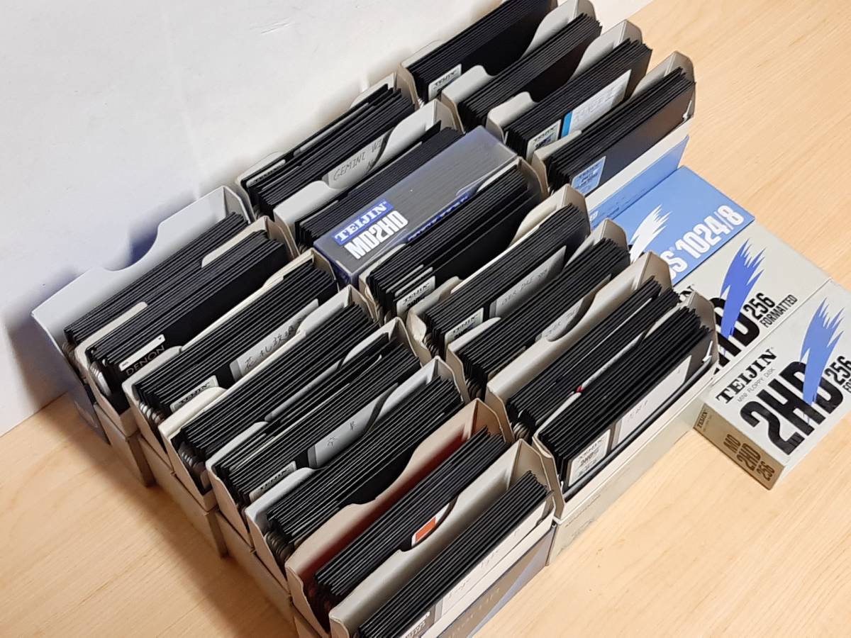 使用済み 5インチ　2HD フロッピーディスク 約200枚 X68000
