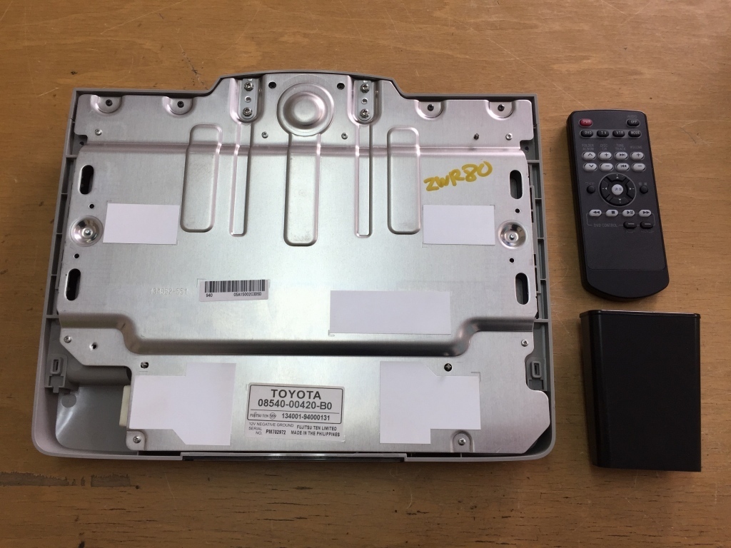 トヨタ純正 11インチ フリップダウンモニター V11T-R62C 08540-00420