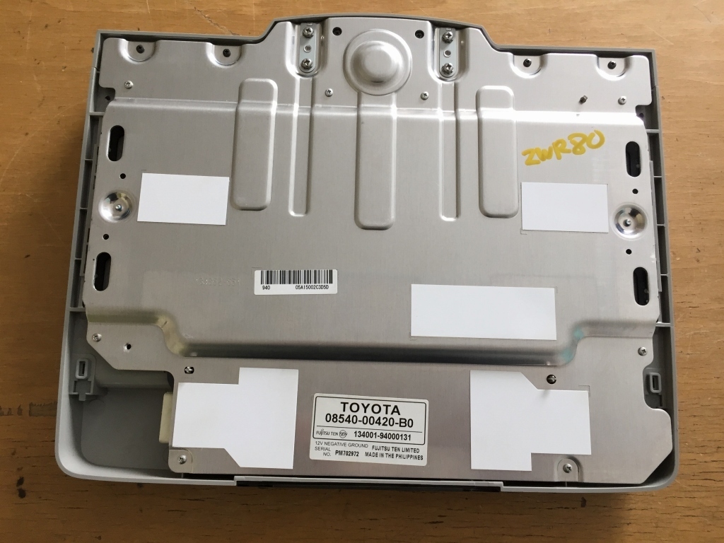 トヨタ純正 11インチ フリップダウンモニター V11T-R62C 08540-00420