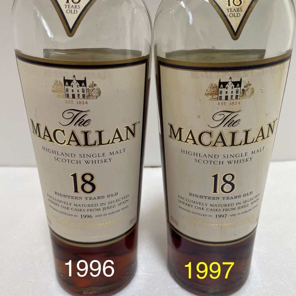 マッカラン 18年 MACALLAN 旧ボトル1996年リリース ハイランド