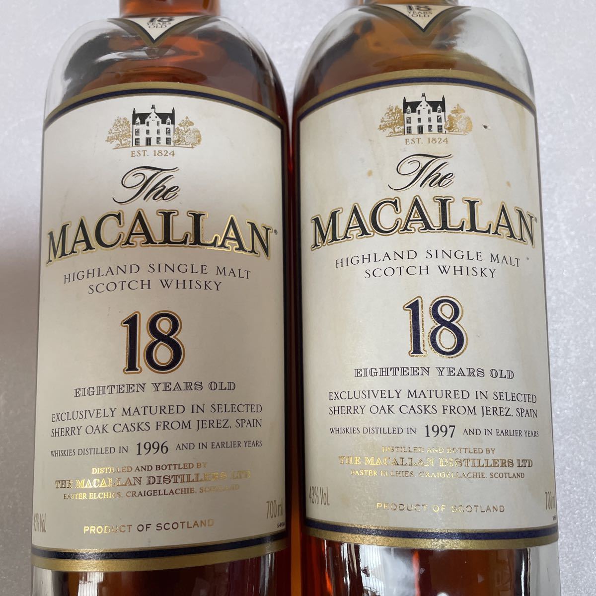 マッカラン 18年 MACALLAN 旧ボトル1996年リリース ハイランド