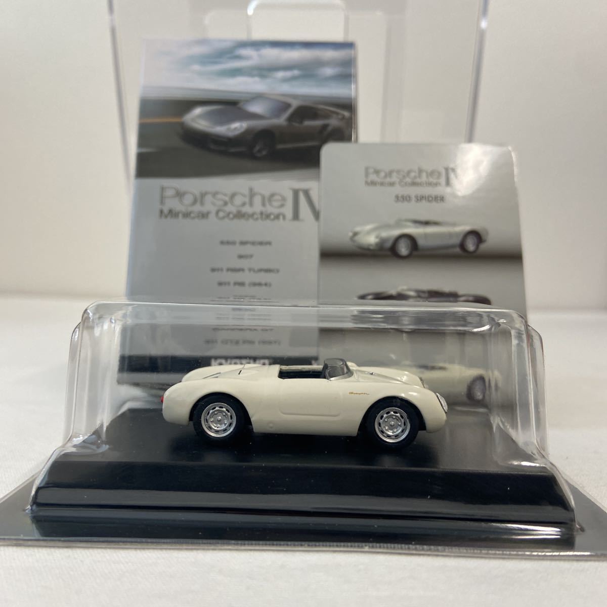 京商 1/64 PORSCHE Ⅳ ポルシェ 550 スパイダー ホワイト spider 