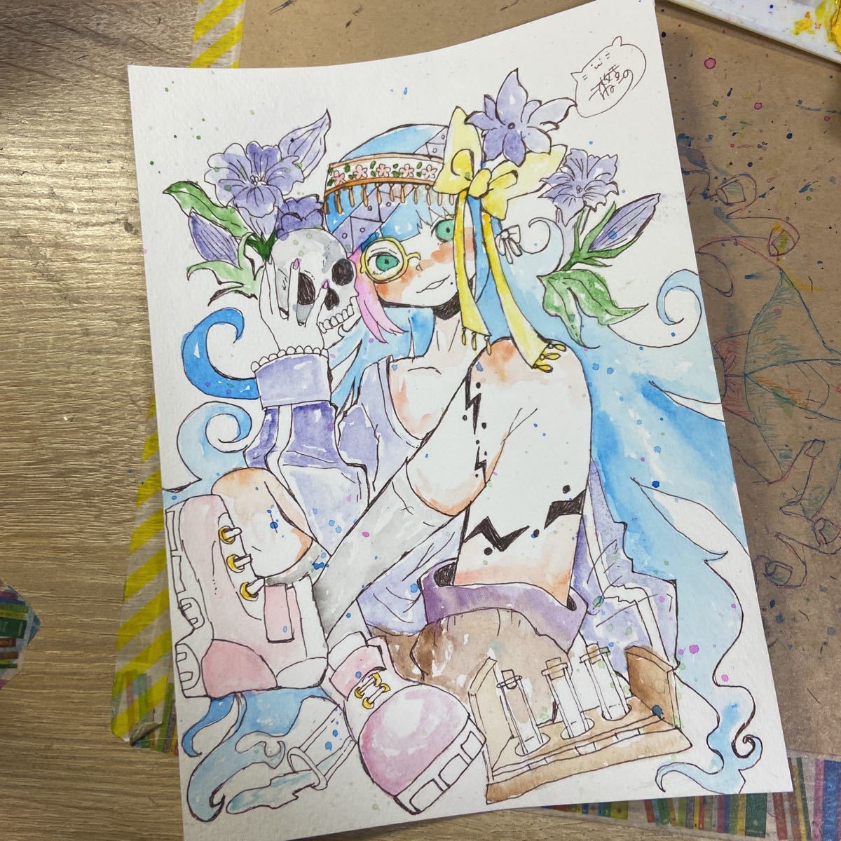 手描き イラスト オリジナル 黒髪 | HANABI.COMMUNITY