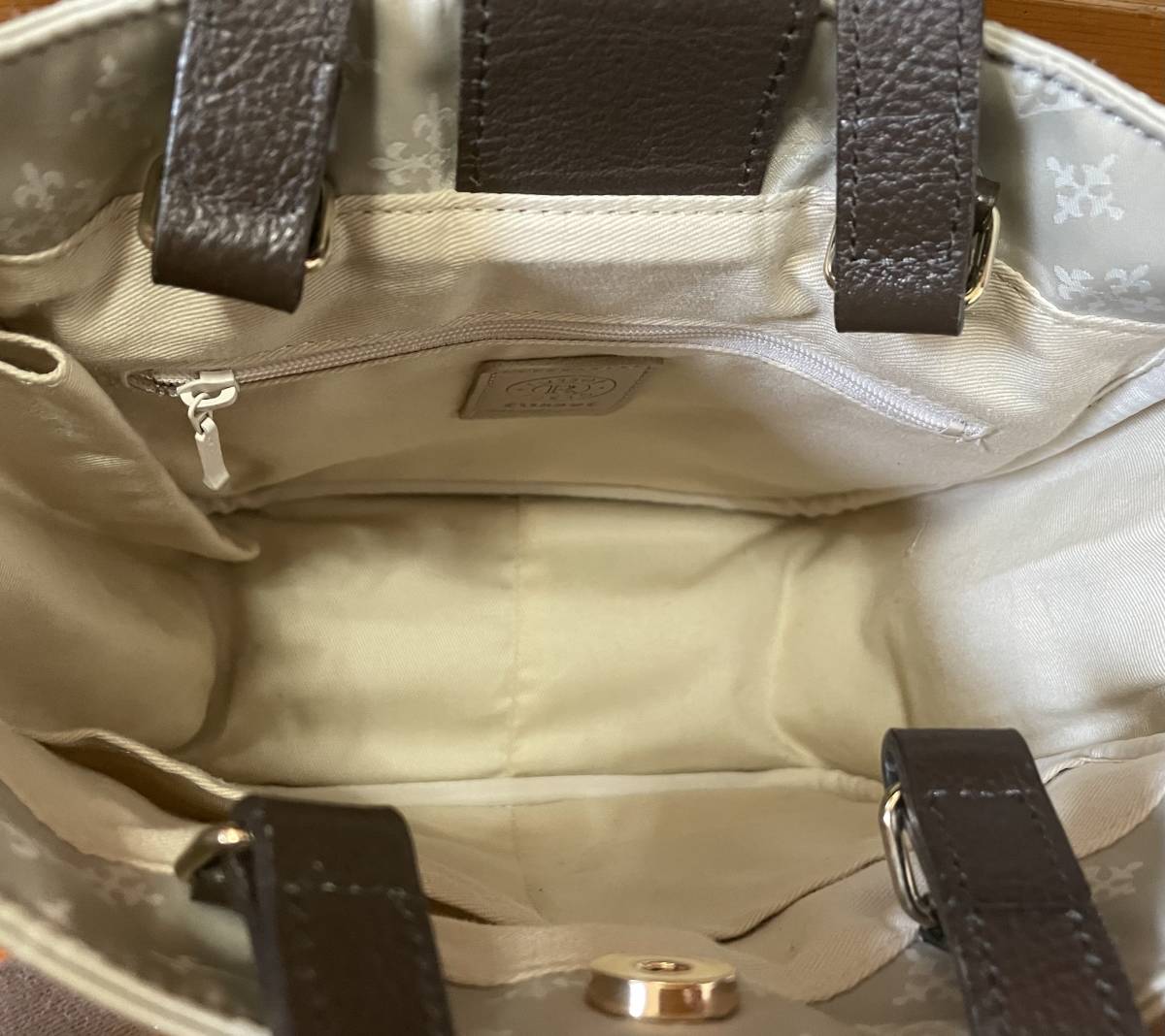 美品 ラシット☆2wayトートバッグ☆エクリュ