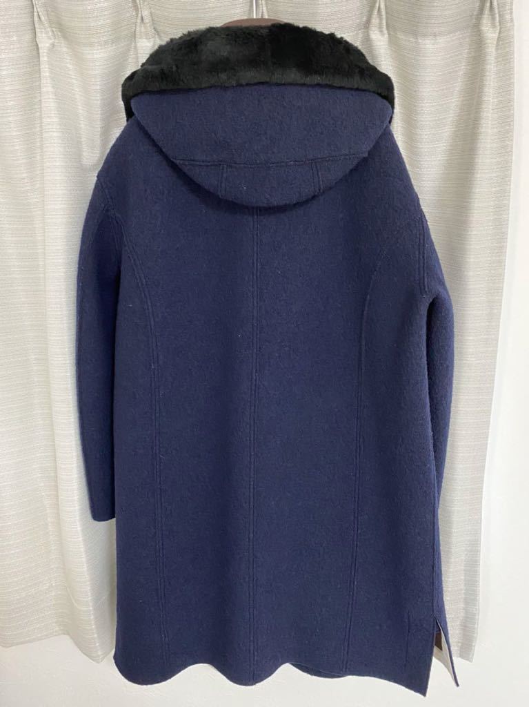 スーツの上にも着れる☆兎毛皮使用☆ giorgio armani フードコート
