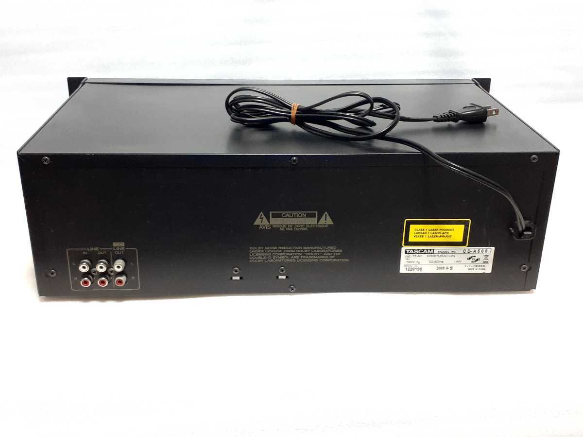 ◇TASCAM タスカム CD-A500 業務用CDプレーヤー&リバースカセット