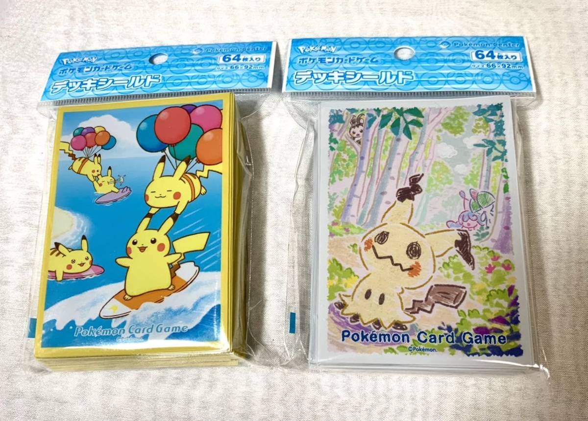 【本物保証，定番】 ポケモン デッキシールド スリーブ なみのりピカチュウ＆そらをとぶピカチュウ クレヨンミミッキュ 各64枚(漫画、コミック)｜売買されたオークション情報、yahooの商品情報をアーカイブ公 その他