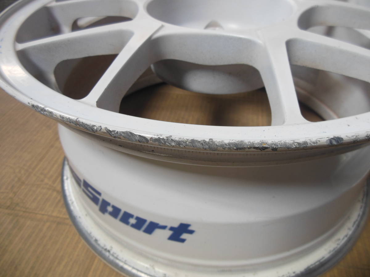 【人気，限定セール】 WEDS　SPORT　TC-005　15インチ　PCD100　4穴　7J　Off+36　2本　中古