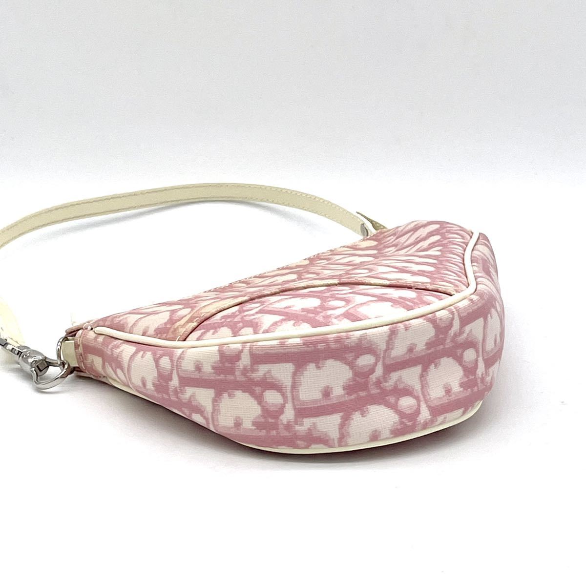 1円 美品 Christian Dior クリスチャンディオール トロッター サドル 