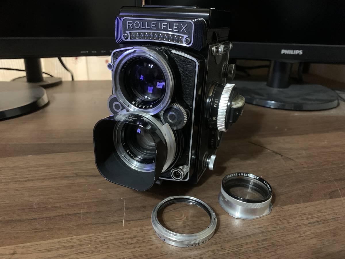 Rolleiflex 2.8F Planar | Rollei f⁄2.8 80mm Lens HFT Face White TLR 