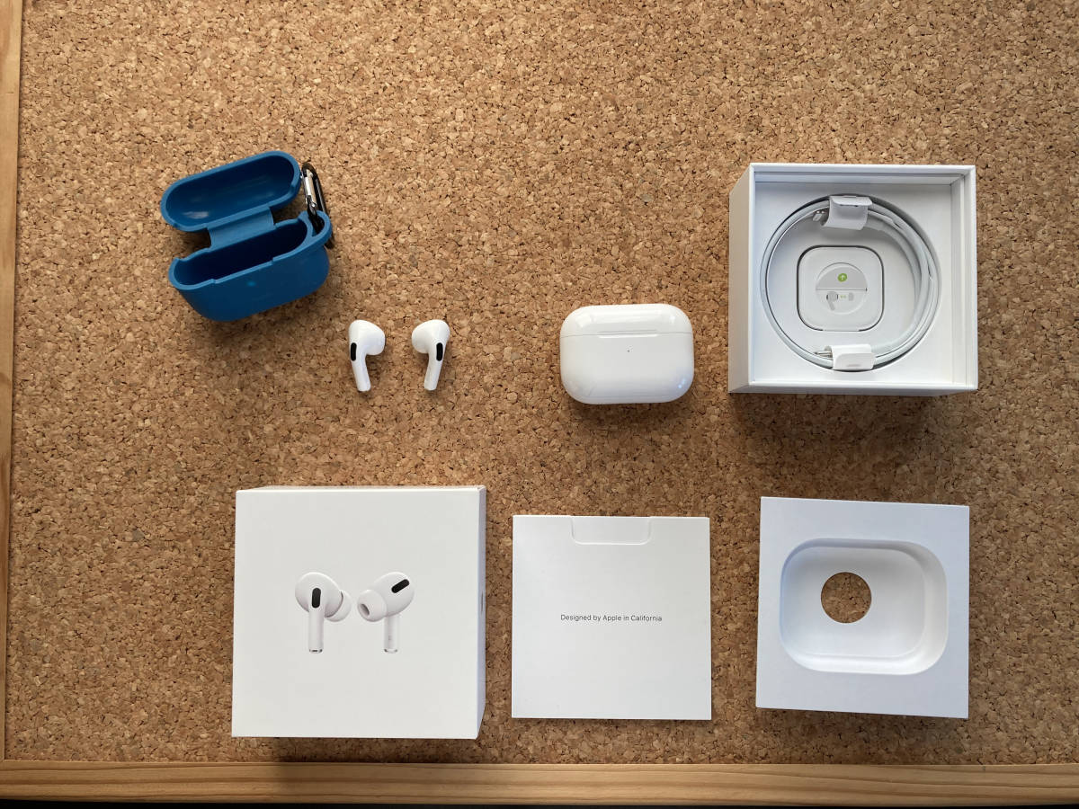 ★美品 AirPods Pro 付属品新品 ケース有 アップルストア購入 A2084 MWP22J/A★ AirPods Pro オーディオ機器 ミアック Proケース (第2世代)