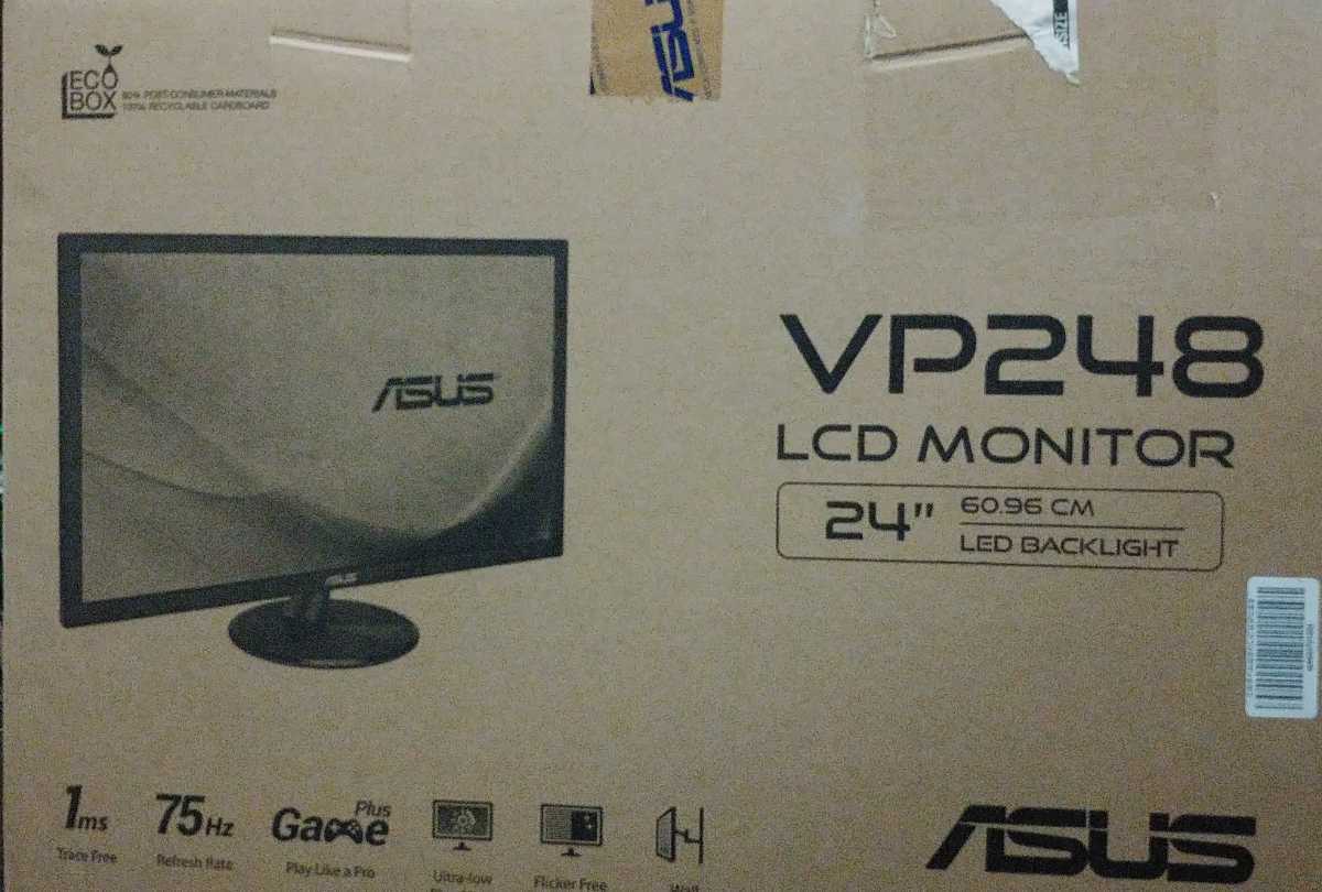 ASUS ゲーミングモニター VP248H 24インチ/75Hz/スピーカー付き 2024