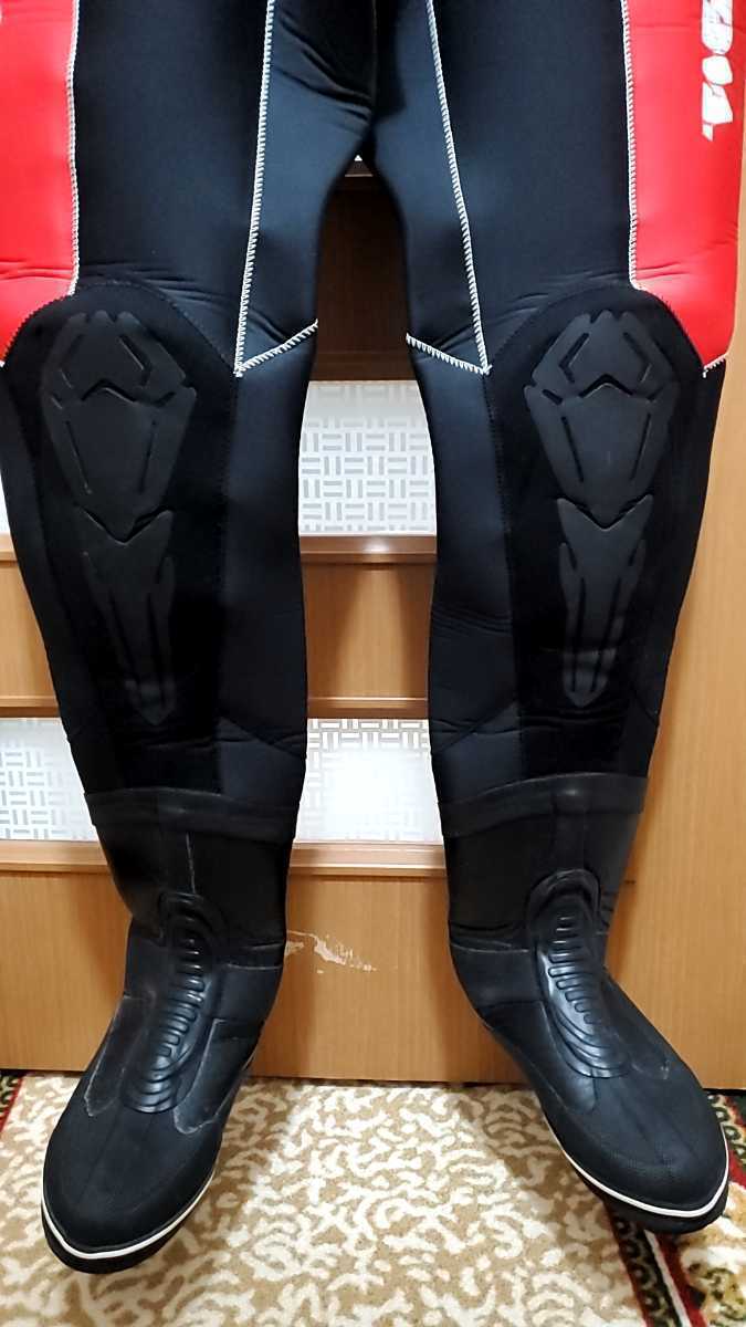 ワールドダイブ ドライスーツ 170cm 70㎏ 27cm メンズ ダイビング 中古_5