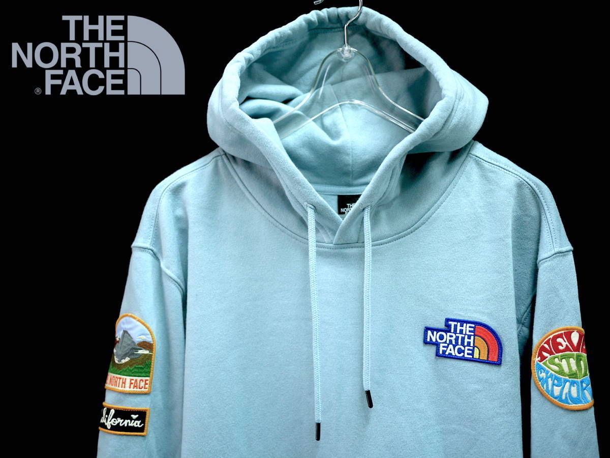 激安大特価，SALE 日本未発売 XL/THE NORTH FACE PATCH HOODIE ノースフェイス パッチ付 スウェット パーカー BETA BLUE / キャンプ(その他)｜売買されたオークション情報、yahooの商品情報をアーカイブ公開 - オークファン 男性用