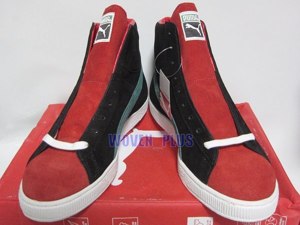 28.5cm 新品 PUMA JAPAN SUEDE MID 354977-03 BLACK/GERANIUM/CADMIUM 