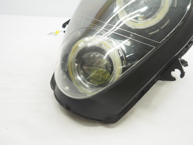 LEDリング点灯OK.ヘッドライト.ヘッドランプ.隼.ハヤブサ.GSX1300R.プロジェクター.99-07年.イカリングブルー.デーモンアイ