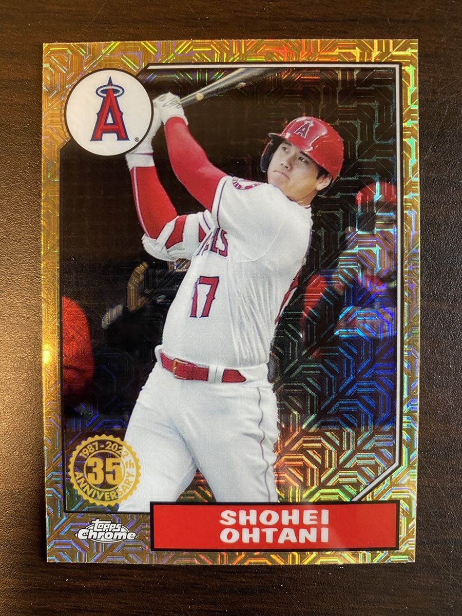 2022 Topps Series 1 大谷翔平 Mojo Refractor Silver Pack Shohei Ohtani Hobby限定 35th Anniversary