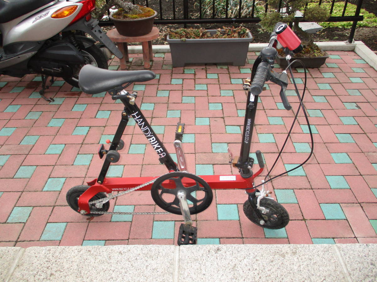 折りたたみ自転車 HANDYBIKE 8 レッド/ブラック 折りたたみ自転車 HANDYBIKE 8 レッド/ブラック Yahoo!オークション