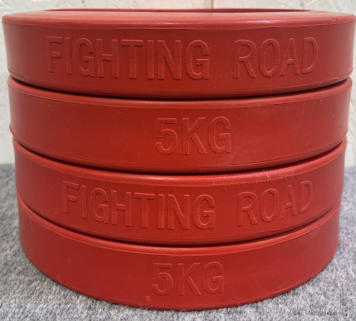 FIGHTING ROAD/ファイティングロード ラバー付きダンベルプレート 5kg