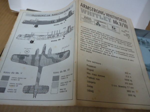 プラモデル■1:72 ARMSTRONG WHITWORTH WHITLEY Mk.v/VⅡ　アームストロング・ホイットワース MODEL DO SKLEJANIA_6