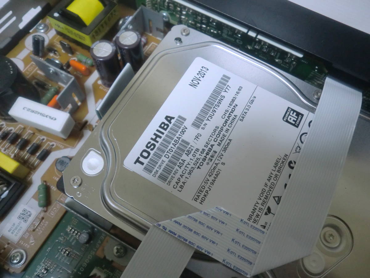 □東芝□REGZA ブルーレイ□DBR-T450□1TB/3 番組□ジャンク品□