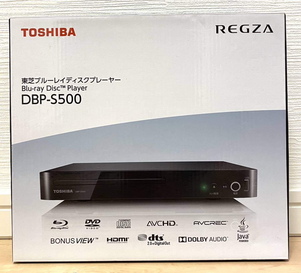 中古美品】東芝 レグザ◇東芝ブルーレイディスクプレーヤー DBP-S500