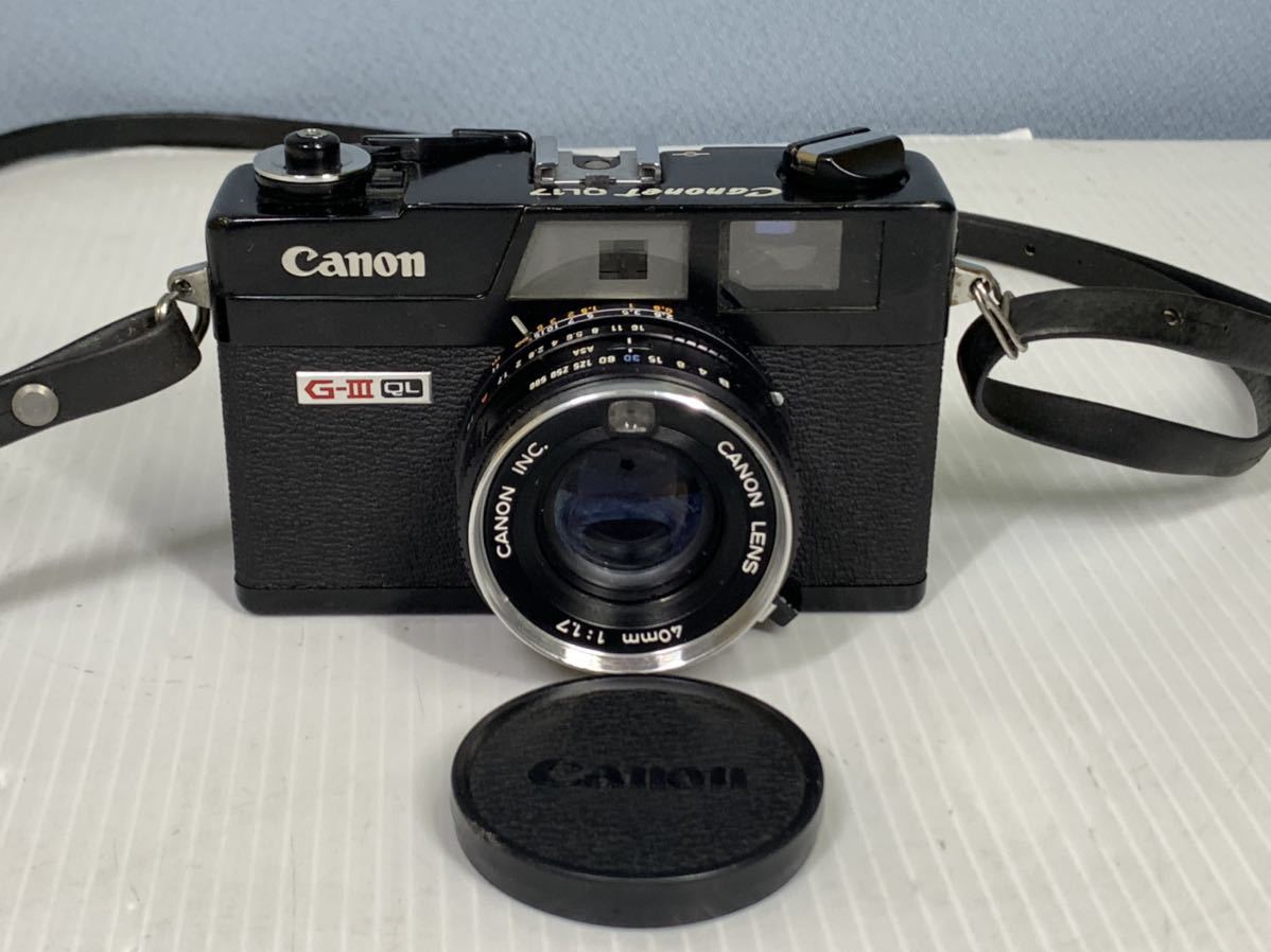 Canonet Canon QL17 0 GIII キヤノン Canon canonet キャノネット Q17 G-3 QL 40mm 1:1.7 フィルム カメラ アンティーク ジャンク　日本製品