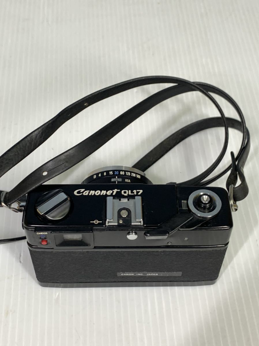 Canonet Canon QL17 0 GIII キヤノン Canon canonet キャノネット Q17 G-3 QL 40mm 1:1.7 フィルム カメラ アンティーク ジャンク　日本製品
