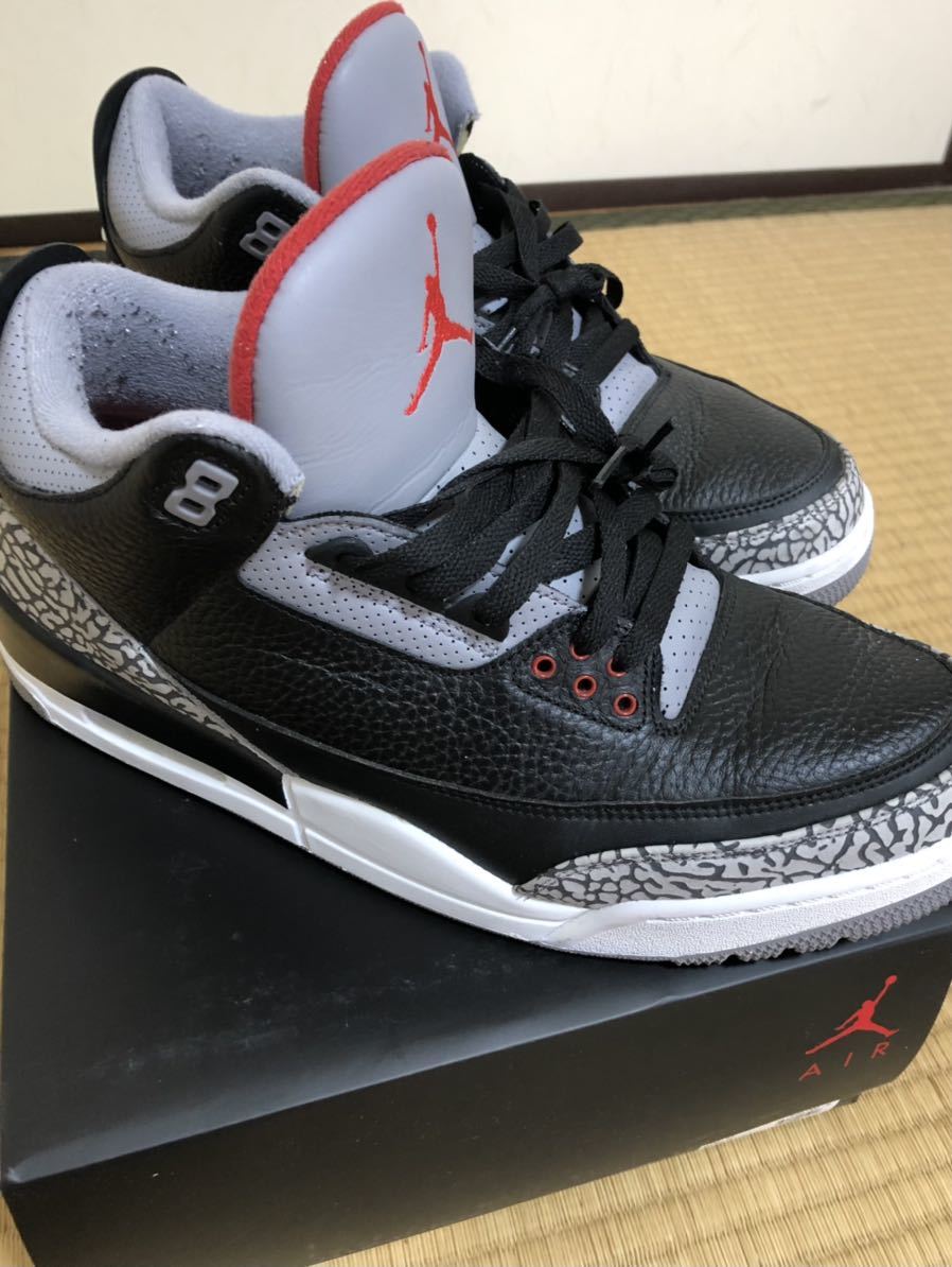 NIKE AIR JORDAN エアジョーダン3 BLACK RETRO エアジョーダン us12 0 Jordan レトロ × A r&frasl;Sneakers