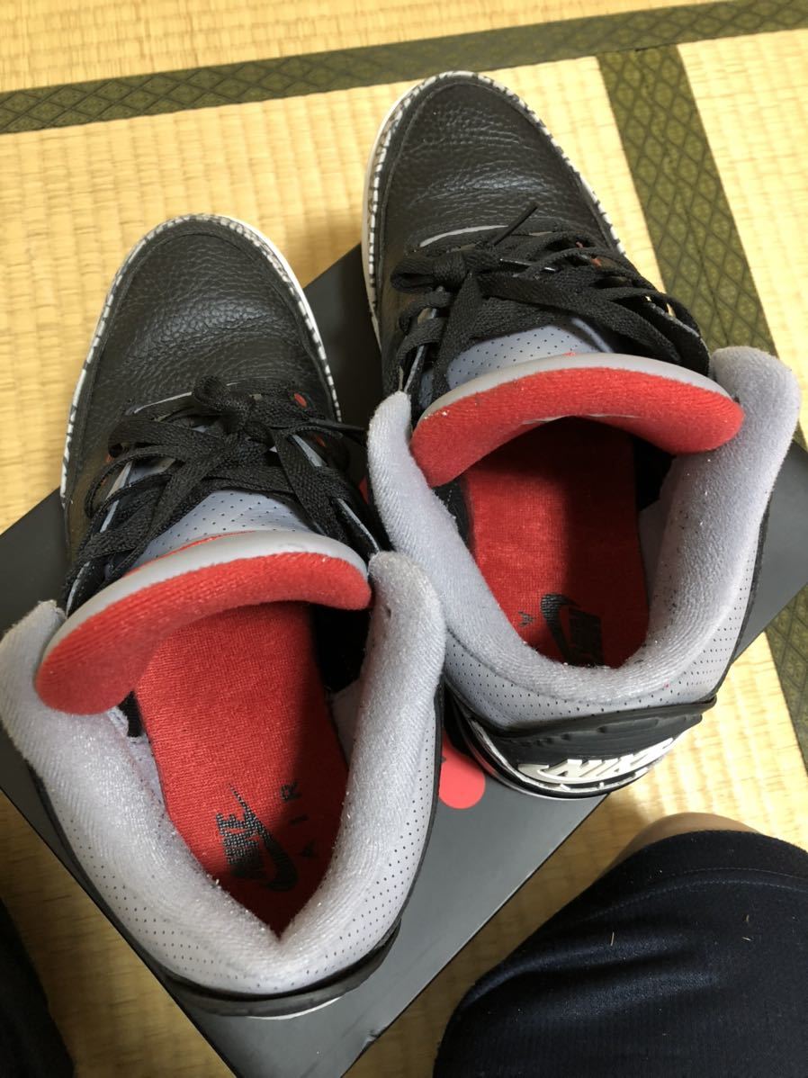 NIKE AIR JORDAN エアジョーダン3 BLACK RETRO エアジョーダン us12 0 Jordan レトロ × A r&frasl;Sneakers