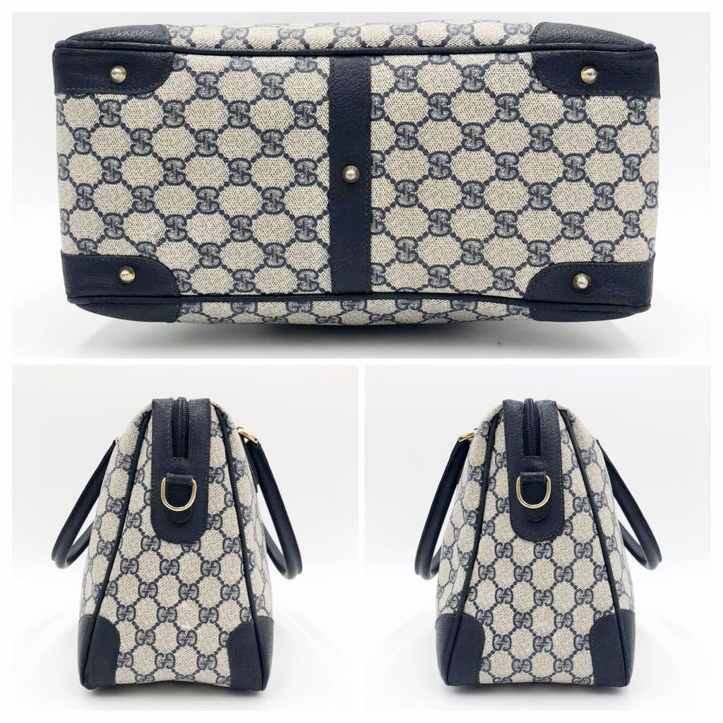 GUCCI グッチ ミニボストンバッグ ハンド GG 金具 レザー 希少 【公式
