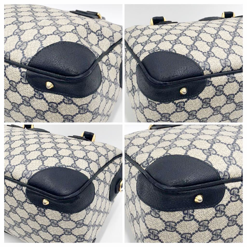 GUCCI グッチ ミニボストンバッグ ハンド GG 金具 レザー 希少 【公式