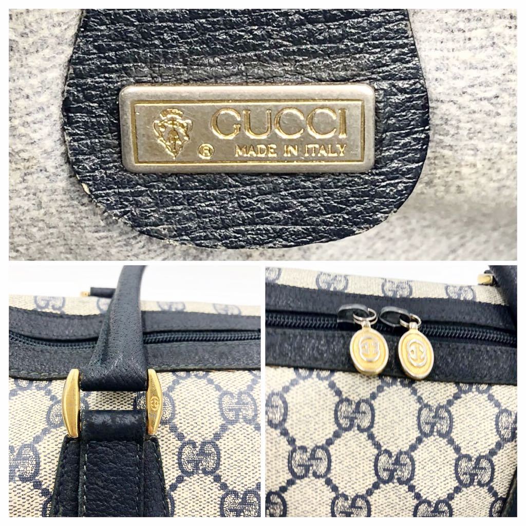 GUCCI グッチ ミニボストンバッグ ハンド GG 金具 レザー 希少 【公式