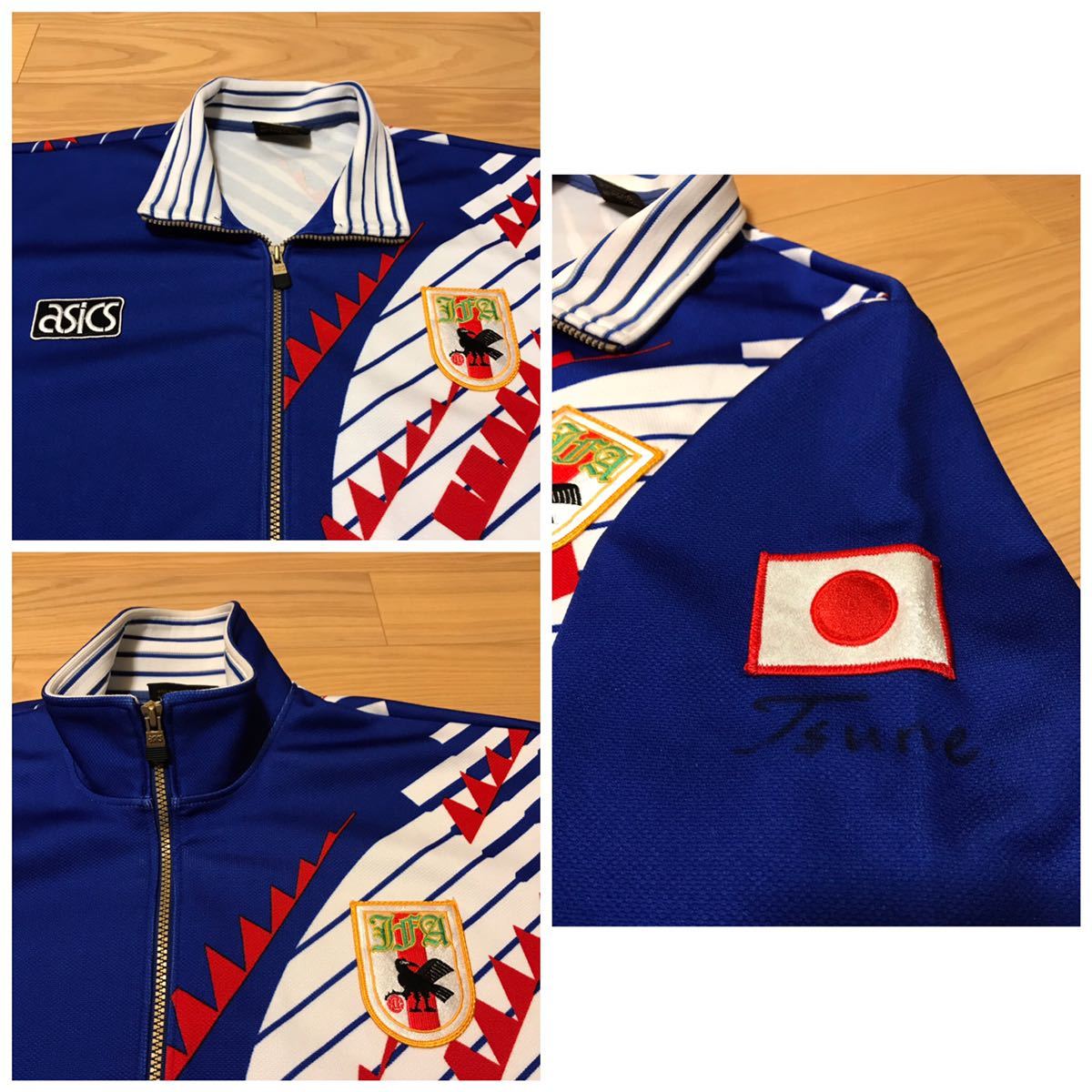 当時物.入手困難品☆美品 asics製/日本代表・90年代JFA ドーハの悲劇