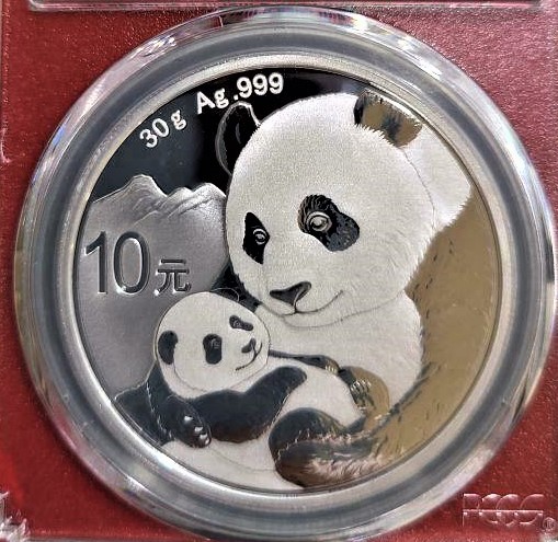 中国 10元 パンダ銀貨 0 30g 1oz MS70 1オンス 2019年 NGC 純銀 中国