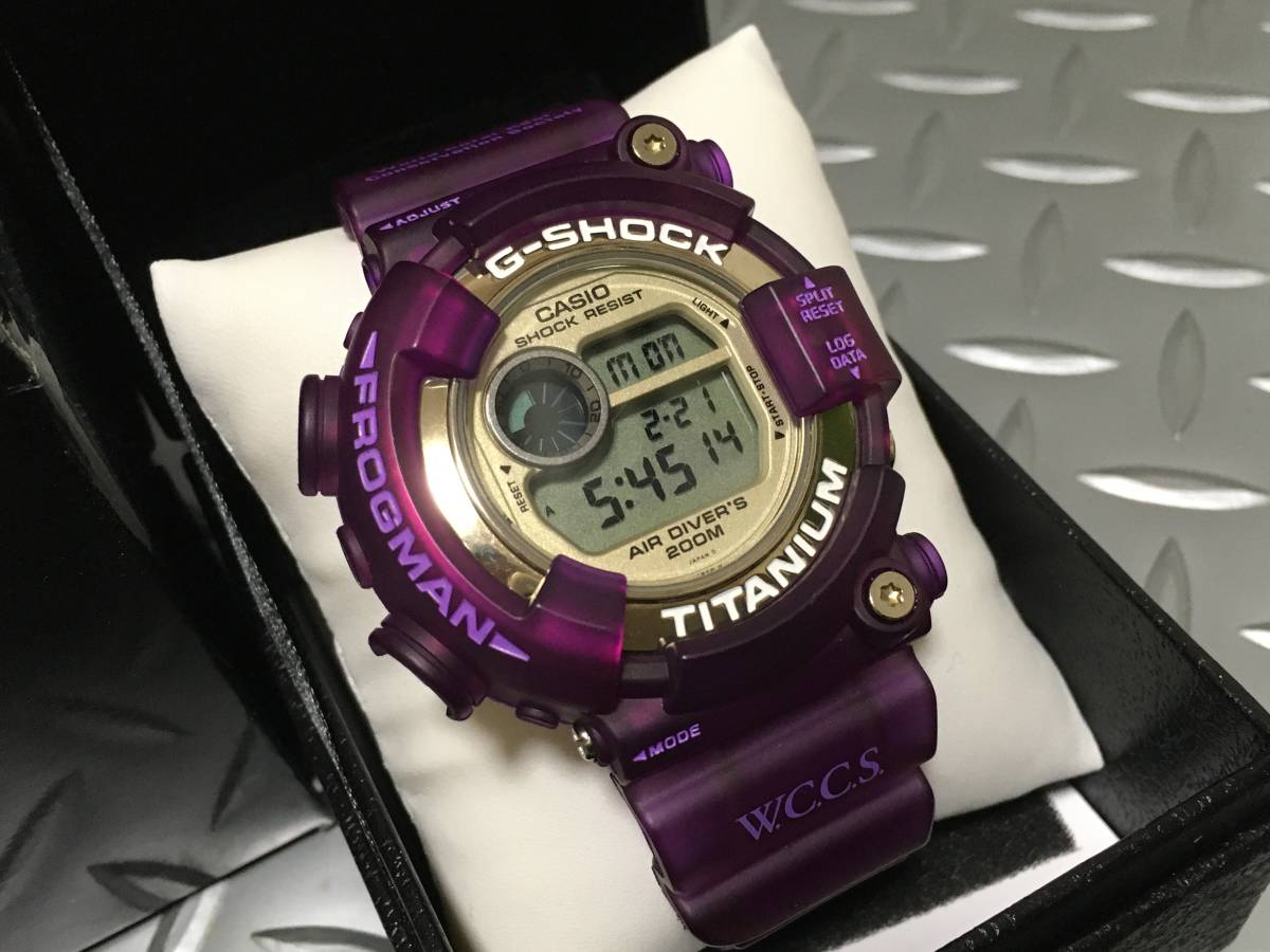 WCCS FROGMAN パープル染色カスタム 【DW-8201WC-9T】ゴールド(FROGMAN 