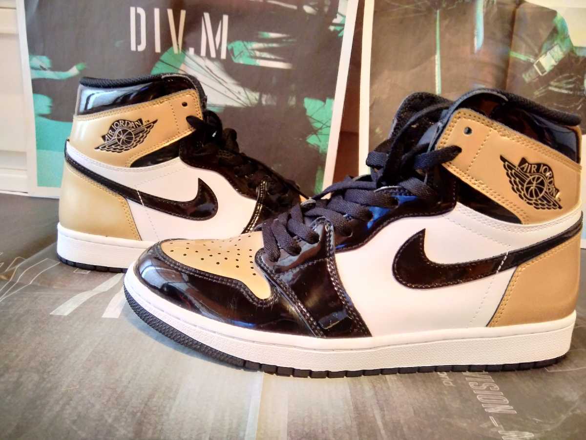 ★NIKE AIR JORDAN 1 RETRO HIGH OG NRG AJ1 GOLD TOE 