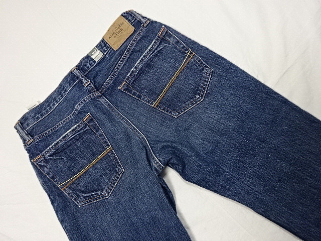 デニム スリムストレート 良品アバクロンビー&フィッチ W29 L32 