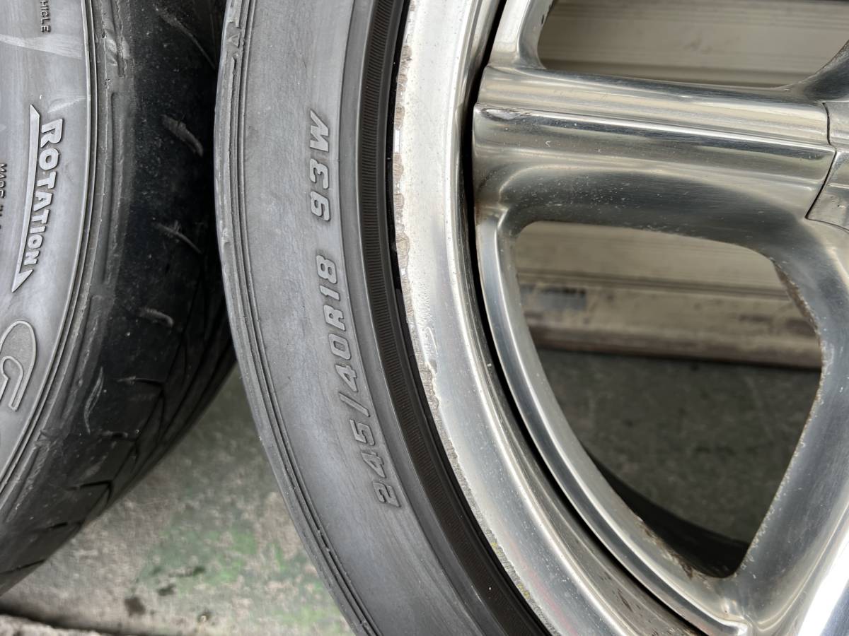 シボレーアストロ エンケイBALLISTIC 18in 8.5J 4本 アメ車